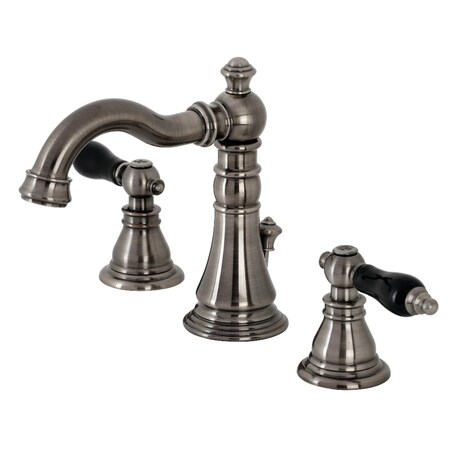 Fauceture FSC1974AKL Duchess Widespread Bathroom Faucet W/ Retail Pop-Up, Blk SS FSC1974AKL